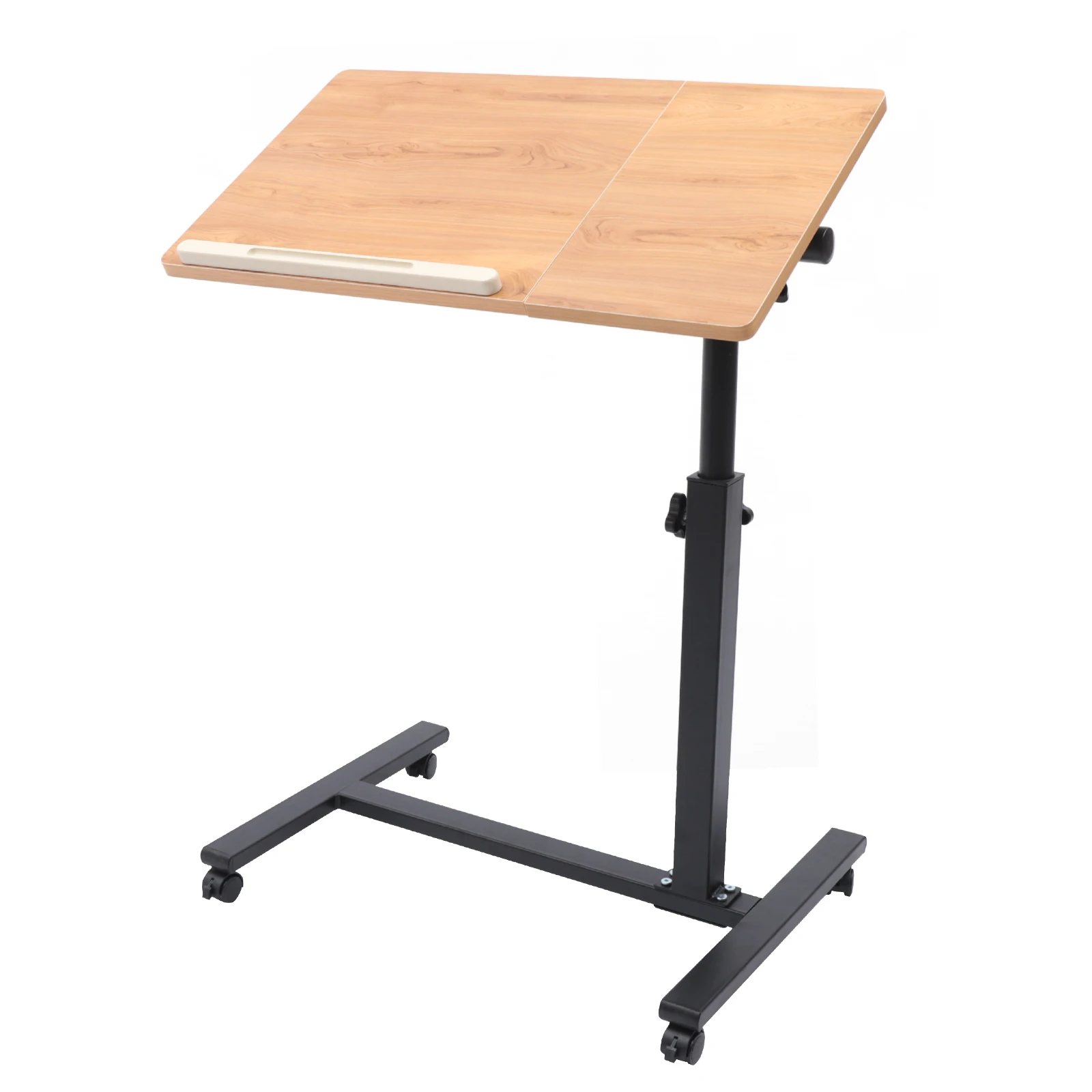 Adjustable Height Laptop Desk High Quality Angle Rolling Cart Table Stand For Home Bedroom