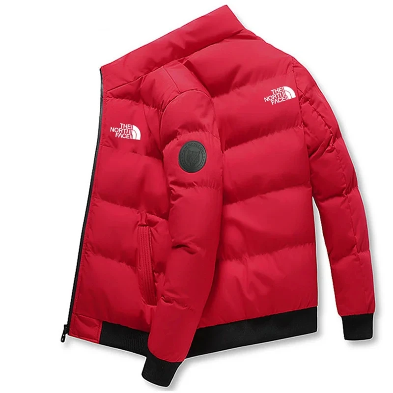 2024 Chaqueta informal de cuello alto para hombre, chaqueta cálida, deportes al aire libre, Thinicef, moda, invierno