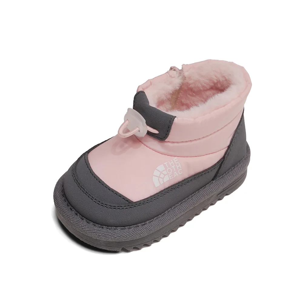 Inverno botas de neve do bebê meninos neve prevenção de vento sapatos de algodão meninas bonito fivela design botas de neve crianças anti-deslizamento sapatos quentes