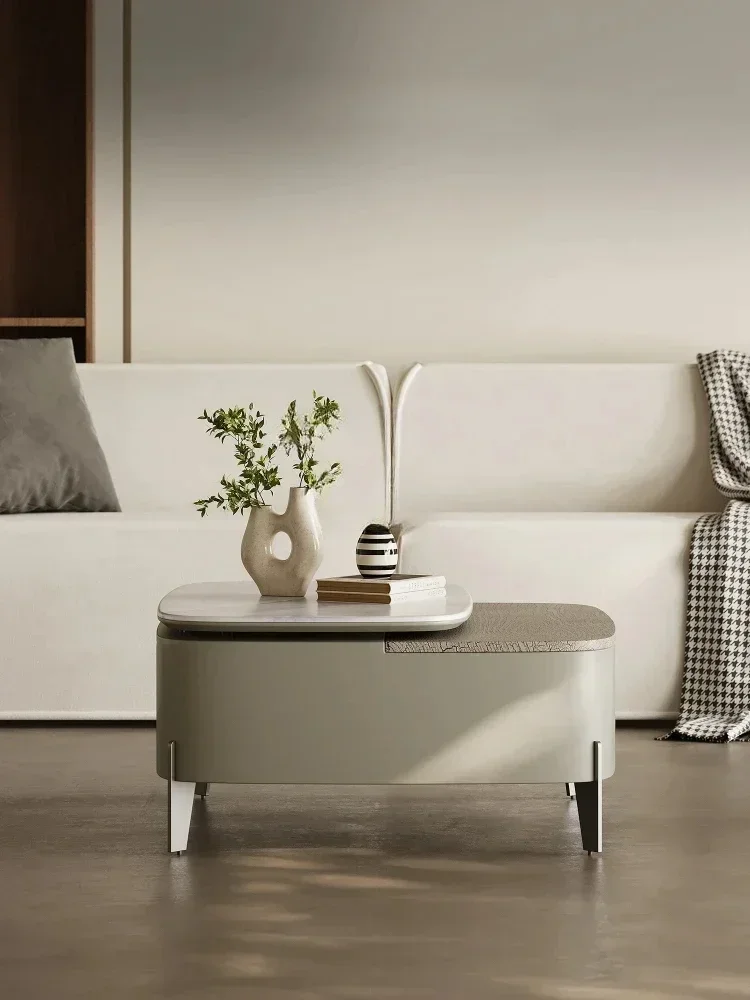 Italian Multi-Function Lifting Coffee Table Home Living Room Storage Household Coffee Table