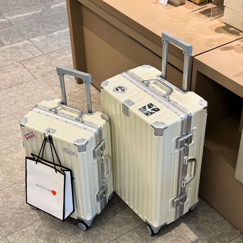 Neuer Reisekoffer Rollgepäck Trolley Universal Wheel Handgepäck mit Getränkehalter Boarding Case Reisetaschen