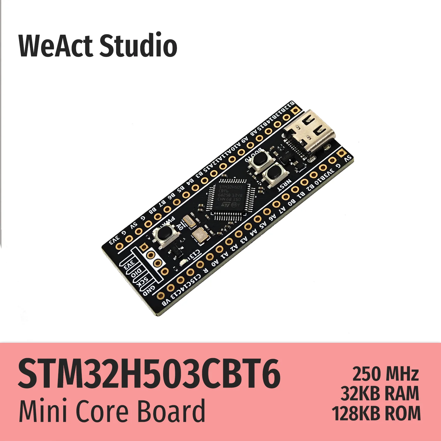 WeAct STM32H503CBT6 STM32H503CB STM32H503 STM32H5 STM32 Основная плата Демо-плата