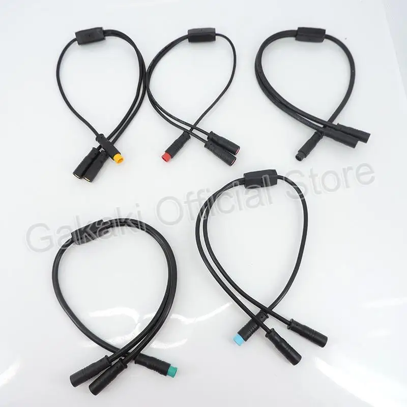 2 pines, 3 pines, 4 pines, 5 pines, 6 pines, 1 macho a 2 hembra, enchufe para bicicleta eléctrica para Sensor de señal de freno de patinete, Cable divisor M8 Y para bicicleta eléctrica