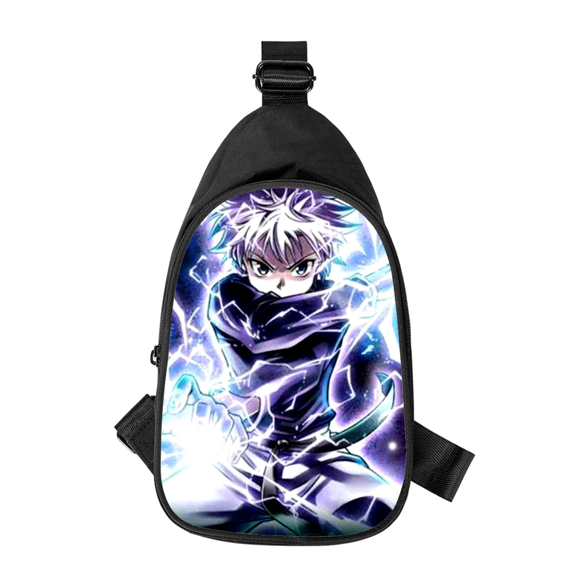 Hunter × Jäger Killua Zoldyck 3d neue Männer Kreuz Brusttasche diagonal Frauen Umhängetasche Ehemann Schule Hüft tasche männliche Brust packung