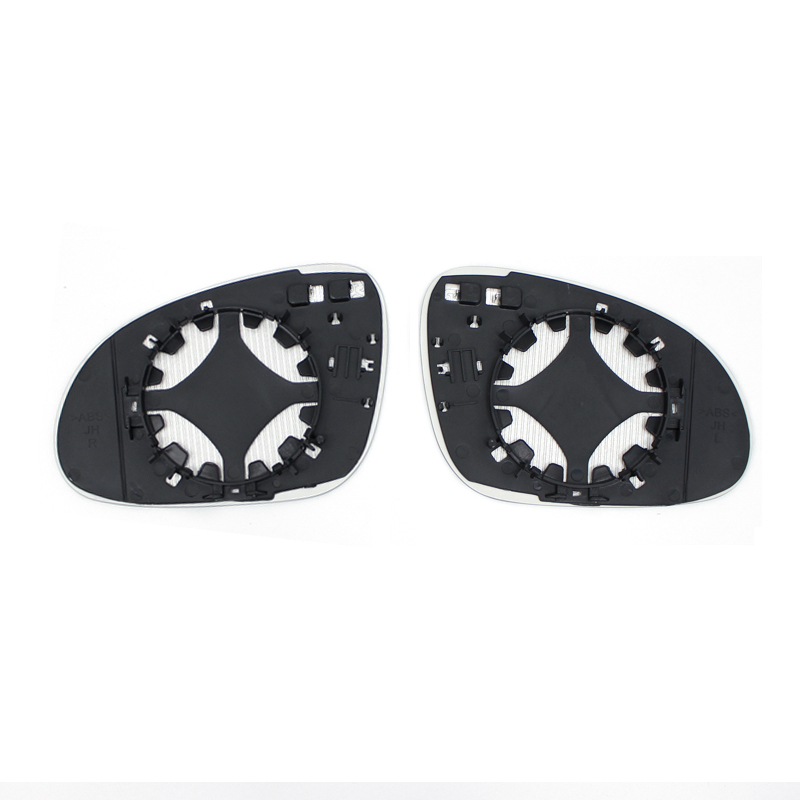 Vw ゴルフ 5 Mk5 2003 - 2008 ジェッタパサート B6 2006-2009 左右ドアサイド加熱ウイングミラーガラスバックミラーバックミラープレート