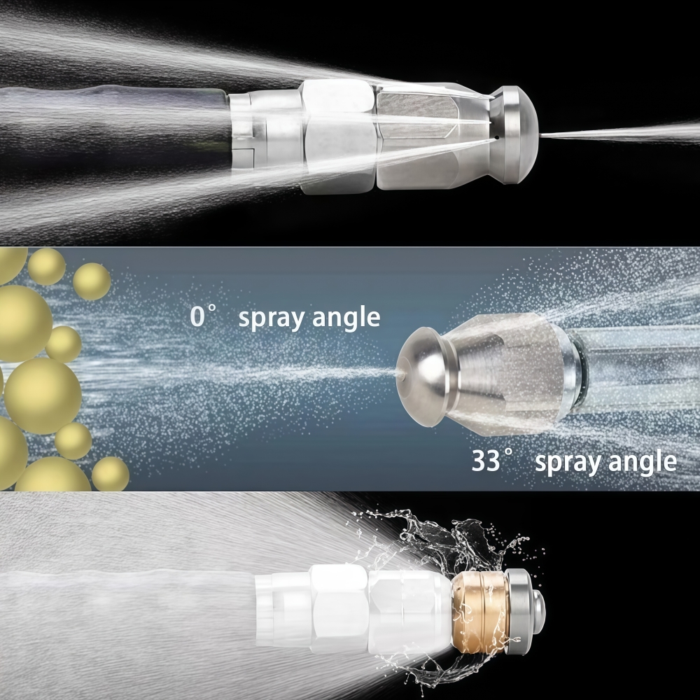 Sewer Drainage Cleaning Hose Pipe Cleaner, High-Pressure Hose Sewer Kit, For Karcher Interskol Huter Hammer Nilfisk Bosch Lavor