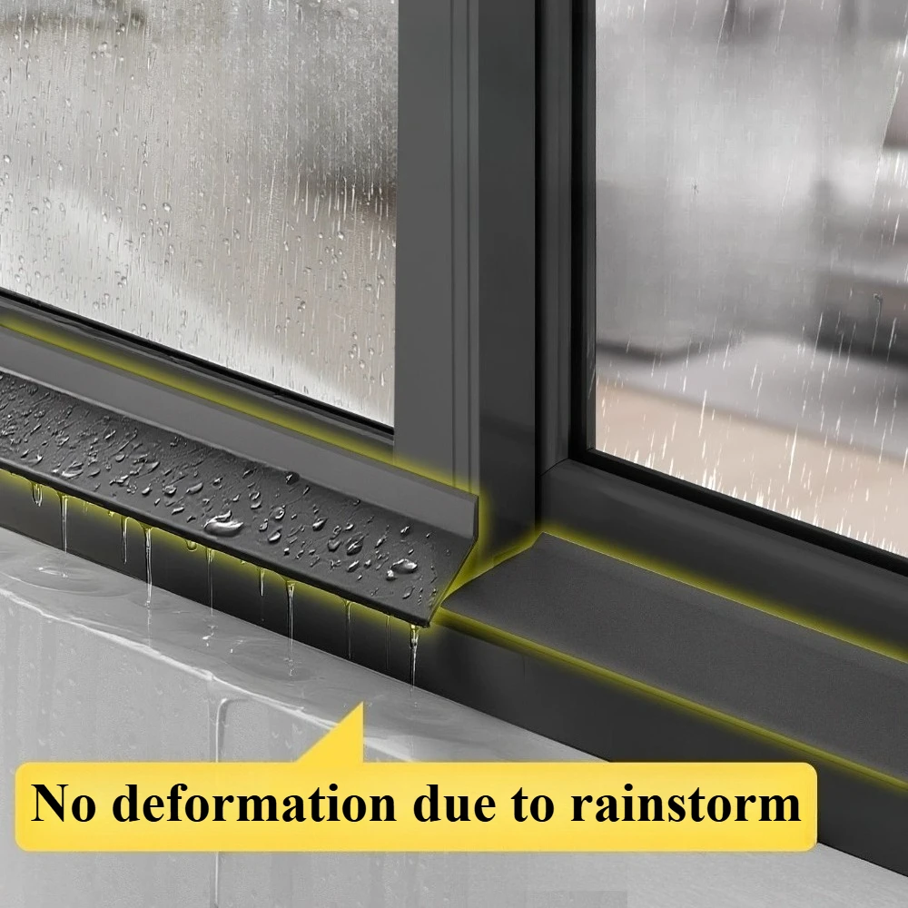 1m rubberen waterdichte zelfklevende strip voor vensterglas deur balkon glijdend winddicht geluiddichte afdichting thuis tochtstrip