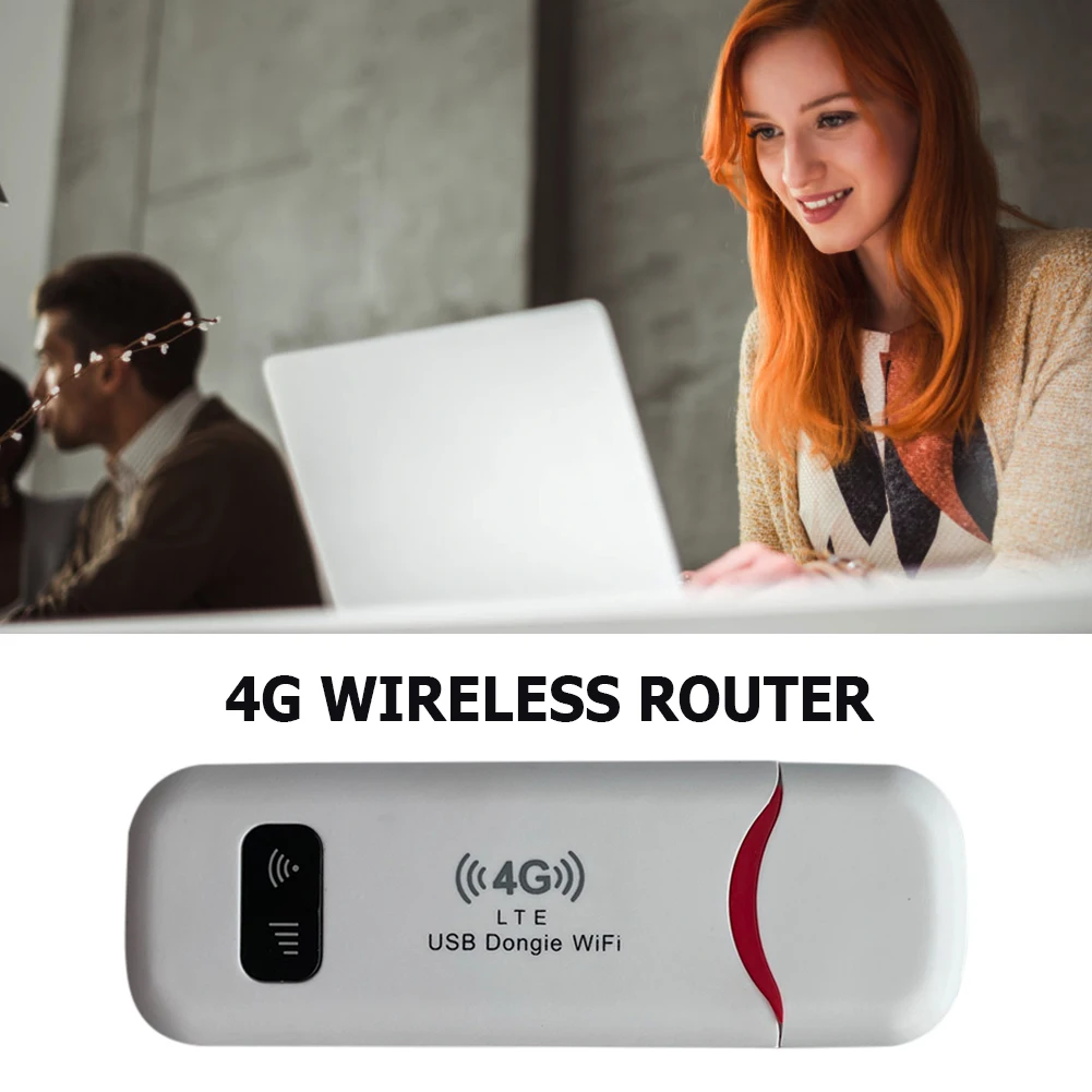 Dongle usb sem fio 4g lte, modem de banda larga móvel, slot para cartão sim, roteador sem fio, escritório doméstico, adaptador wi-fi sem fio, 150mbps