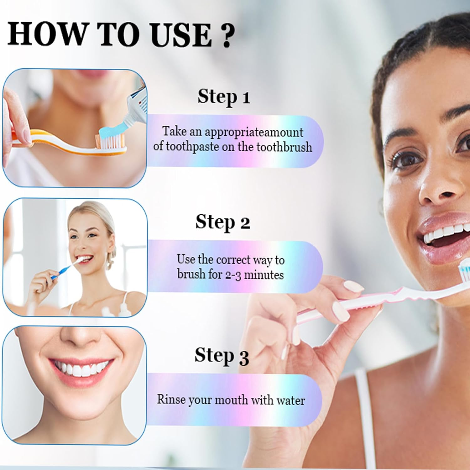 Pasta de dientes blanqueadora de niacinamida, blanquea intensiva los dientes, protege el esmalte, elimina las manchas y refresca el aliento, cuidado bucal diario