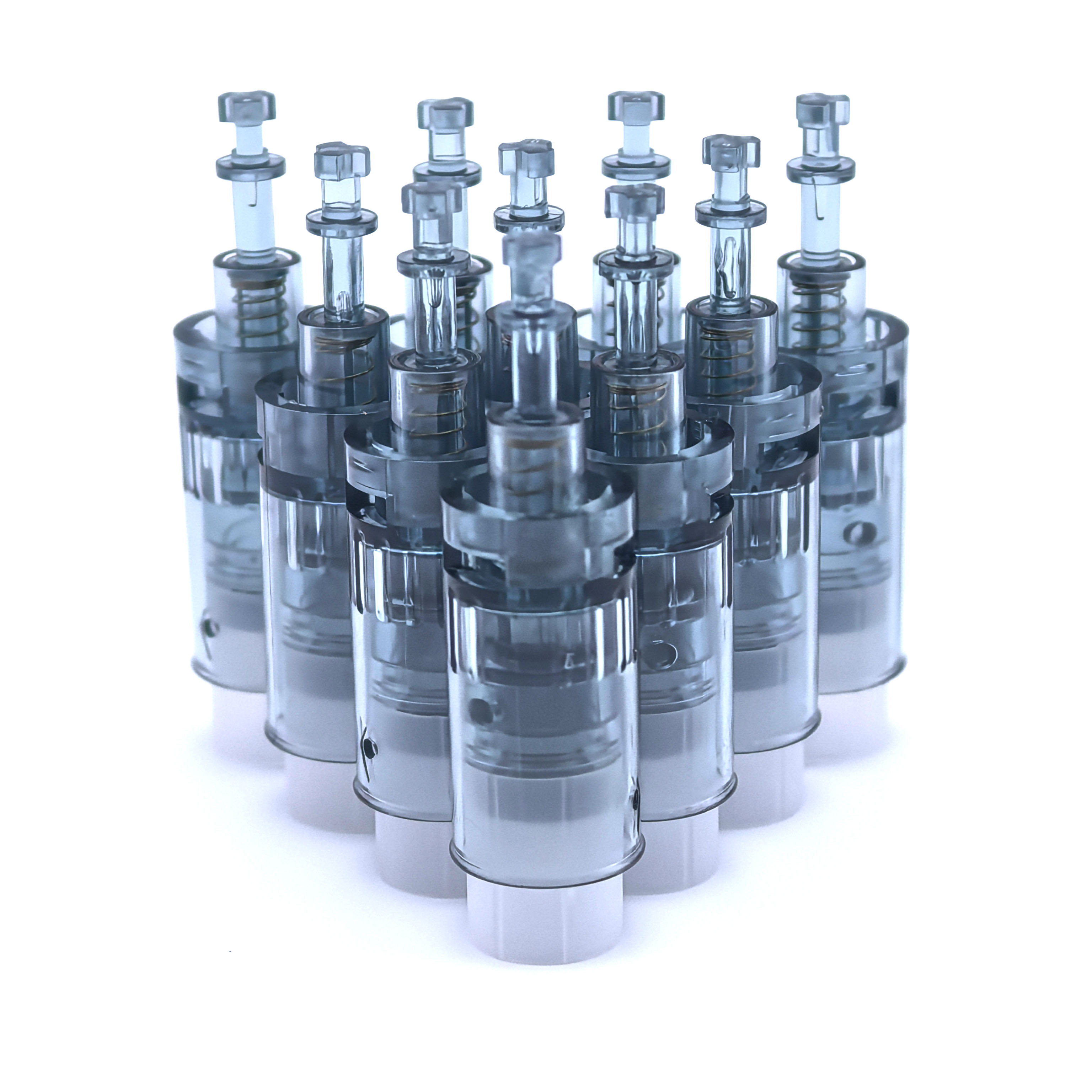 10 Uds cartuchos M8 microaguja punta de aguja de repuesto 11 16 24 36 42 Nano microagujas MTS para Derma Pen M8