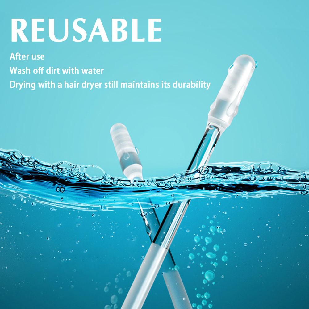 Disposable Sticky Ear Pick Tips Wax Removal Plastic Ear Ear Remover Cleaning Size Swab Tool Spoon Material 2 H8I0