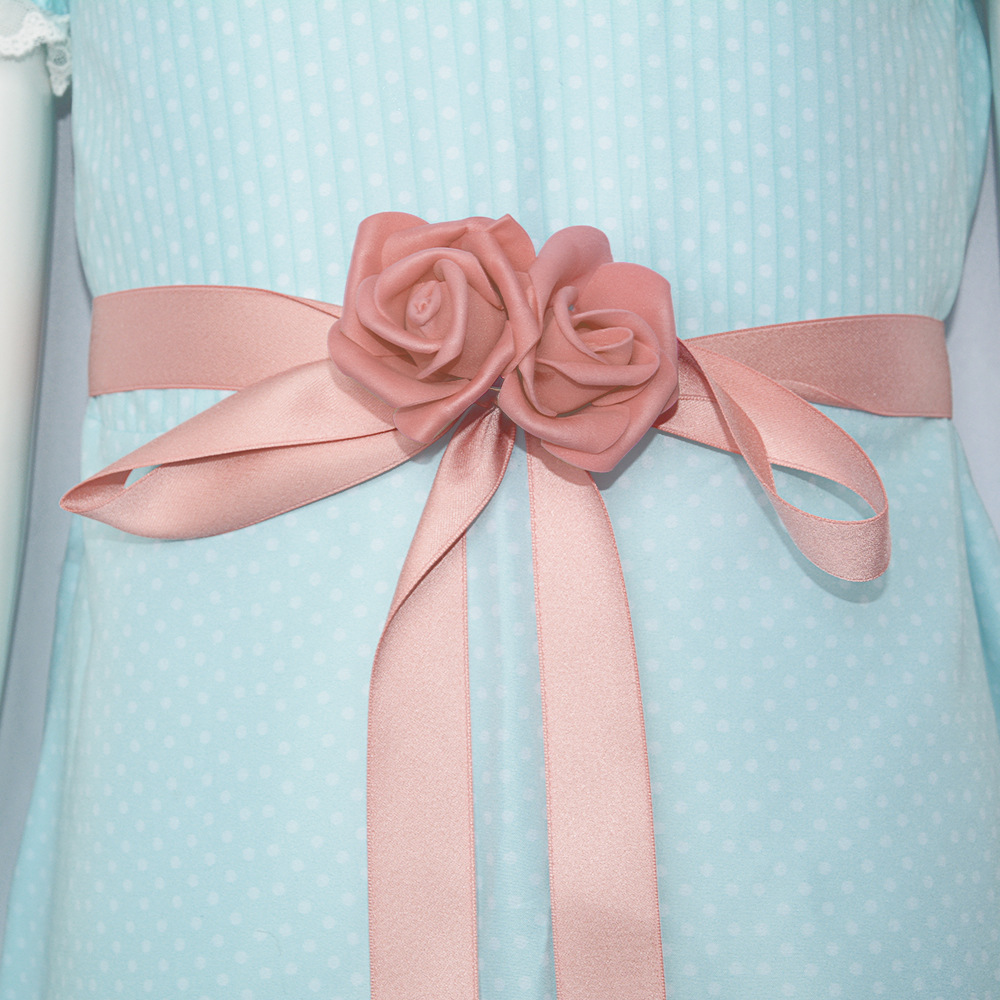 Синее платье с пышными рукавами для Хэллоуина, с бантом