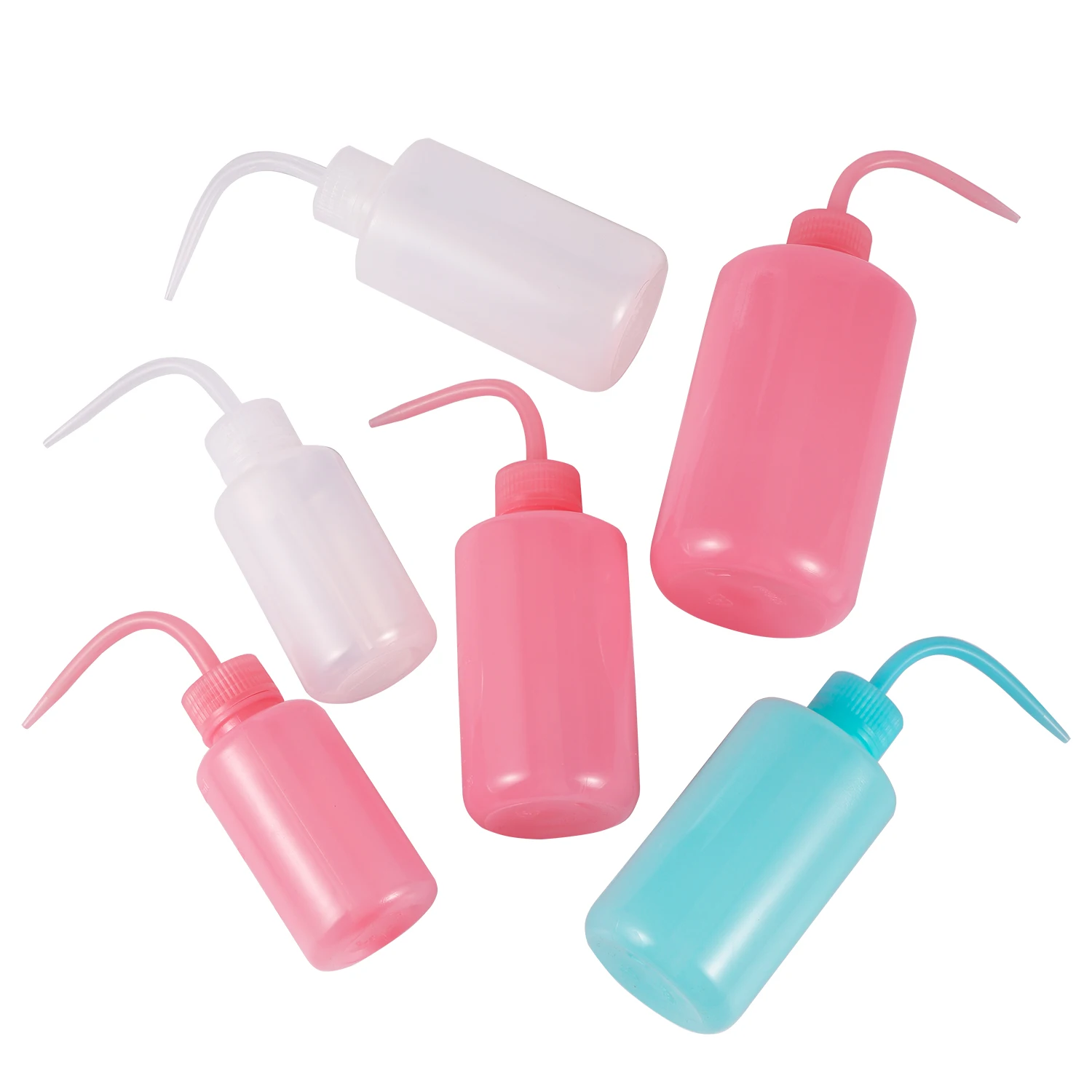 150/250/Dung Tích 500 Ml Hình Xăm Rửa Trắng Trong Nhựa Xanh Xà Phòng Bóp Bình Phòng Thí Nghiệm Đo Bình