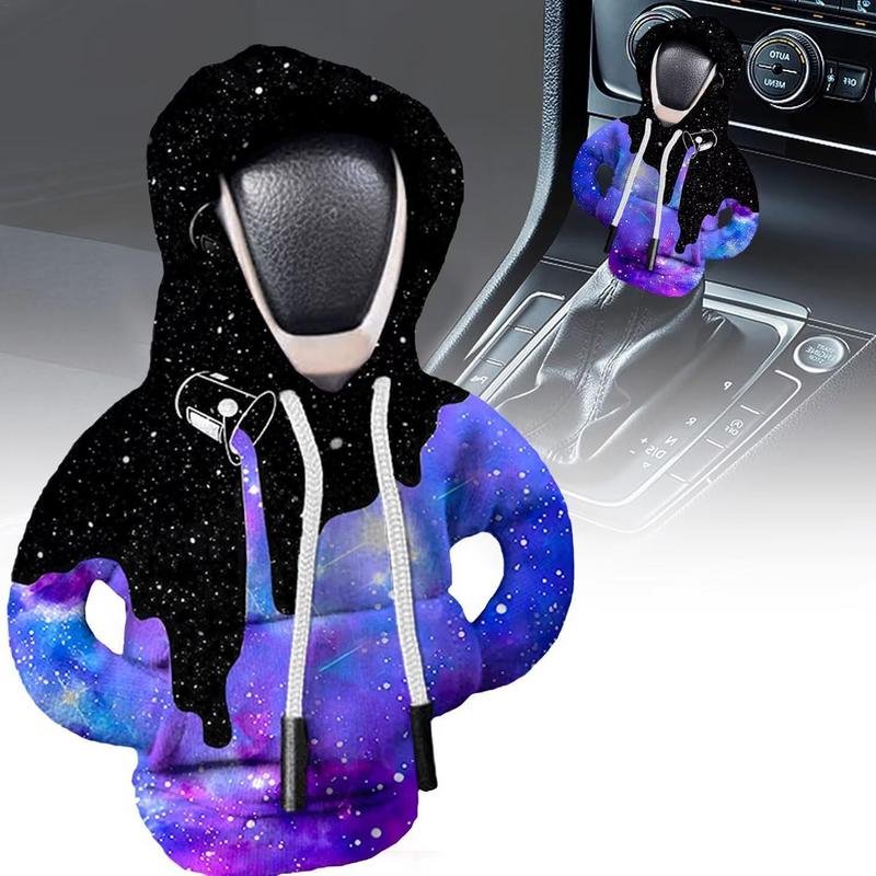 Sudadera con capucha para palanca de cambios de coche, cubierta de palanca de cambios, sudadera, cubierta de palanca de cambios, Sudadera con capucha, perilla de engranaje, suéter, decoraciones interiores de coche