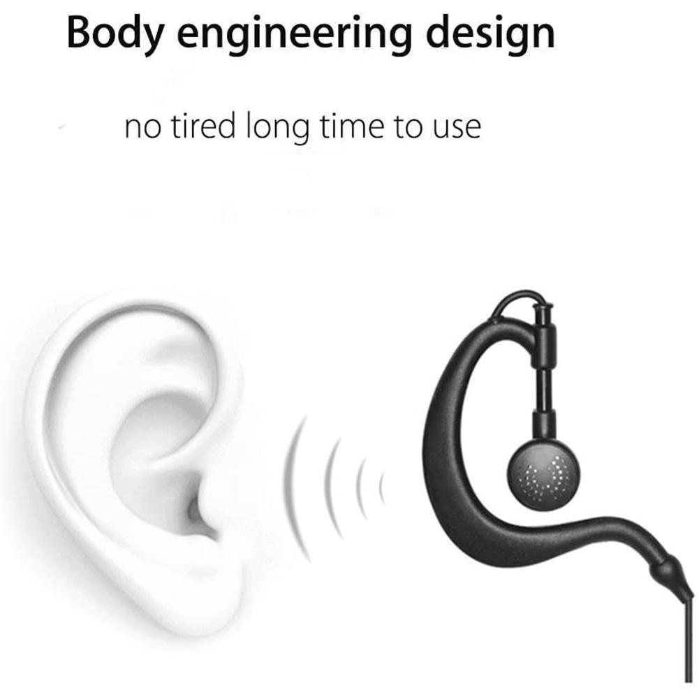 Walkie Talkie Headsets 2-poliges Ohrhörer-Headset ptt Mikrofon für Baofeng 666 777 888 v6 v7 v8 s s