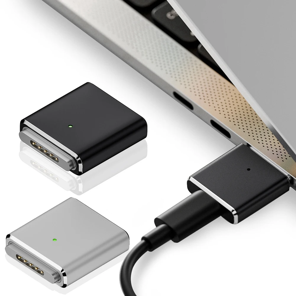 Adaptor COTS Tipe C Ke Mag 3 100W Pengisian Daya Cepat, Portabel, Tahan Lama untuk MacBook Air 15in M2Chip