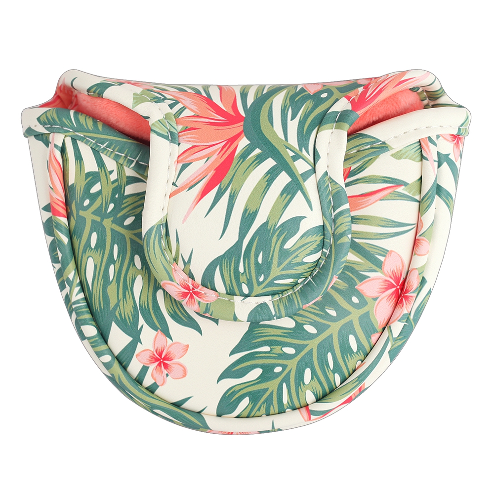 DÍA DE LOS MUERTOS シャムロック プリント ゴルフ クラブ ヘッドカバー 強力な磁気マレット パター カバー