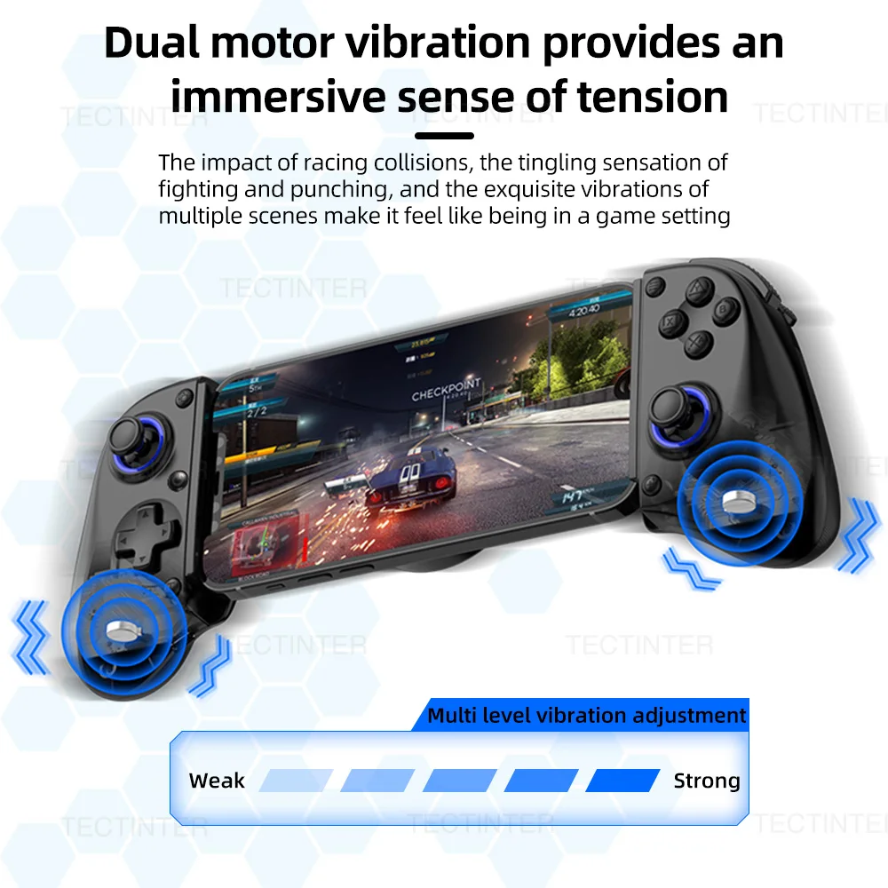 BSP-D11 Bezprzewodowy gamepad do gier na telefon komórkowy do kontrolera Nintendo Switch/PS4/PS3 Kompatybilny z Bluetooth Wysuwany joystick