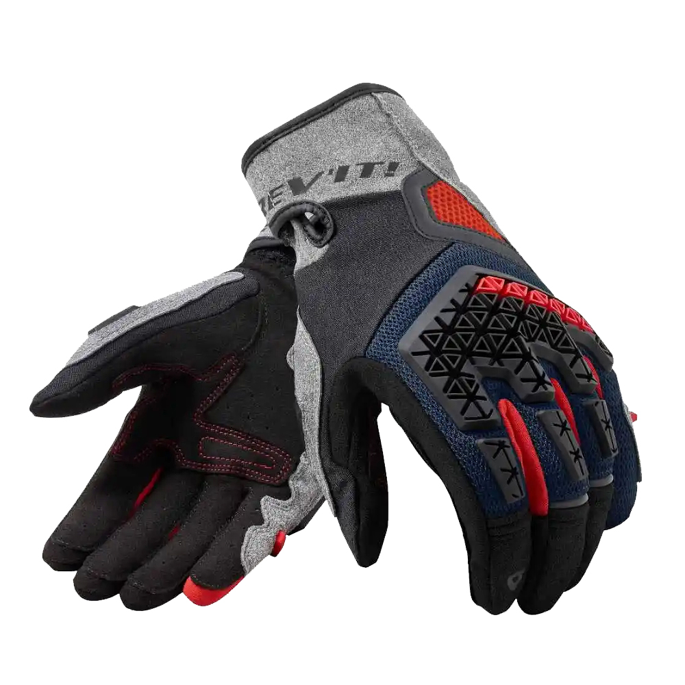 Revit Mangrove Gloves Touch Screen Mesh Textile Genuine Leather Motocross Raing Street Motorcycle Riding