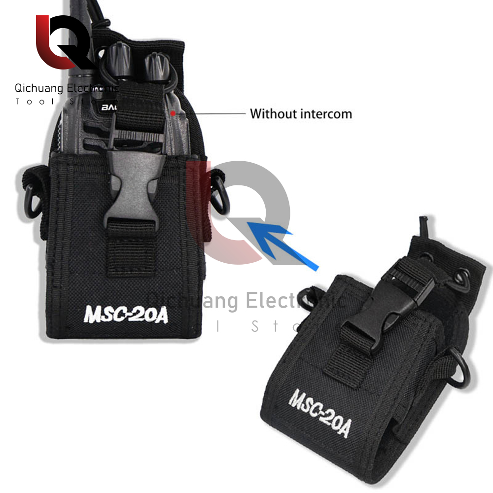 Túi đựng dây đeo bằng Nylon cho máy bộ đàm thông dụng có dây đeo vai điều chỉnh được bao đựng Radio hai chiều