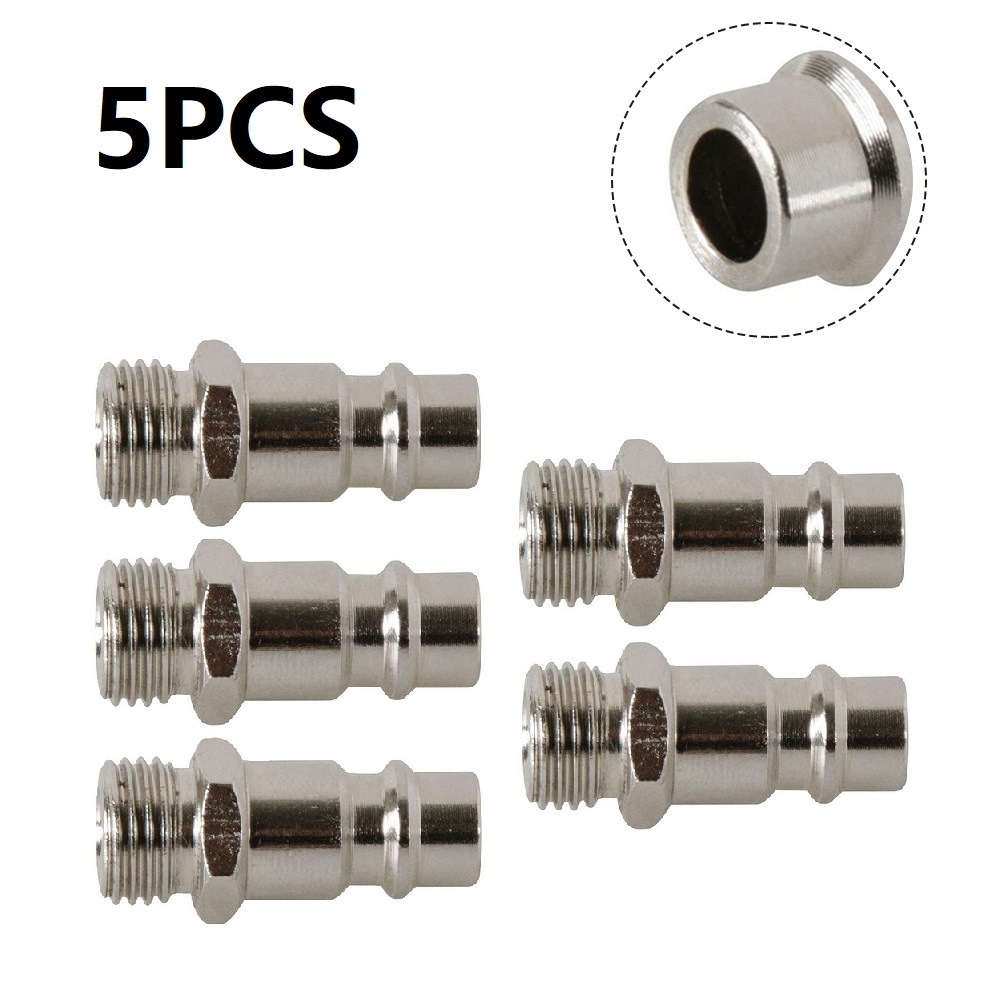 5Pcs Pneumatische Fitting Europäischen Standard EU Euro Typ Schnellkupplung Stecker Koppler Für Luft Kompressor Außengewinde BSP Außengewinde