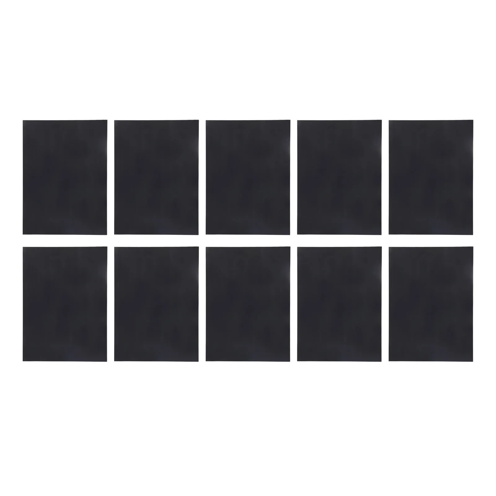 Papel de prueba láser de 10 hojas, 210x285mm, negro, doble cara, marcado láser, máquina de grabado, papel de enfoque de prueba