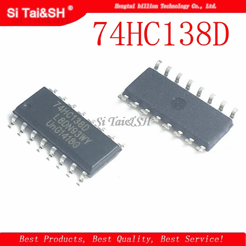10 unids/lote 74HC138D 74HC138 SN74HC138DR SMD nuevo y original sistema de datos