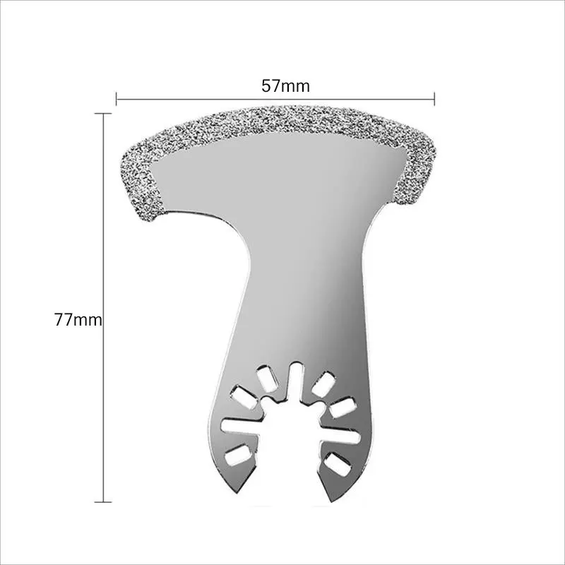 Hojas de sierra oscilantes de diamante, multiherramienta para rellenos de lijado rugoso, accesorios eléctricos de cerámica para azulejos, multiherramienta, 1 ud.