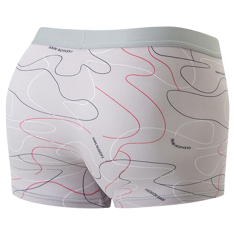 4 Pack europa e America taglia moda uomo Sexy Boxer intimo antibatterico traspirante plus Size pantaloncini da uomo grassi intimo