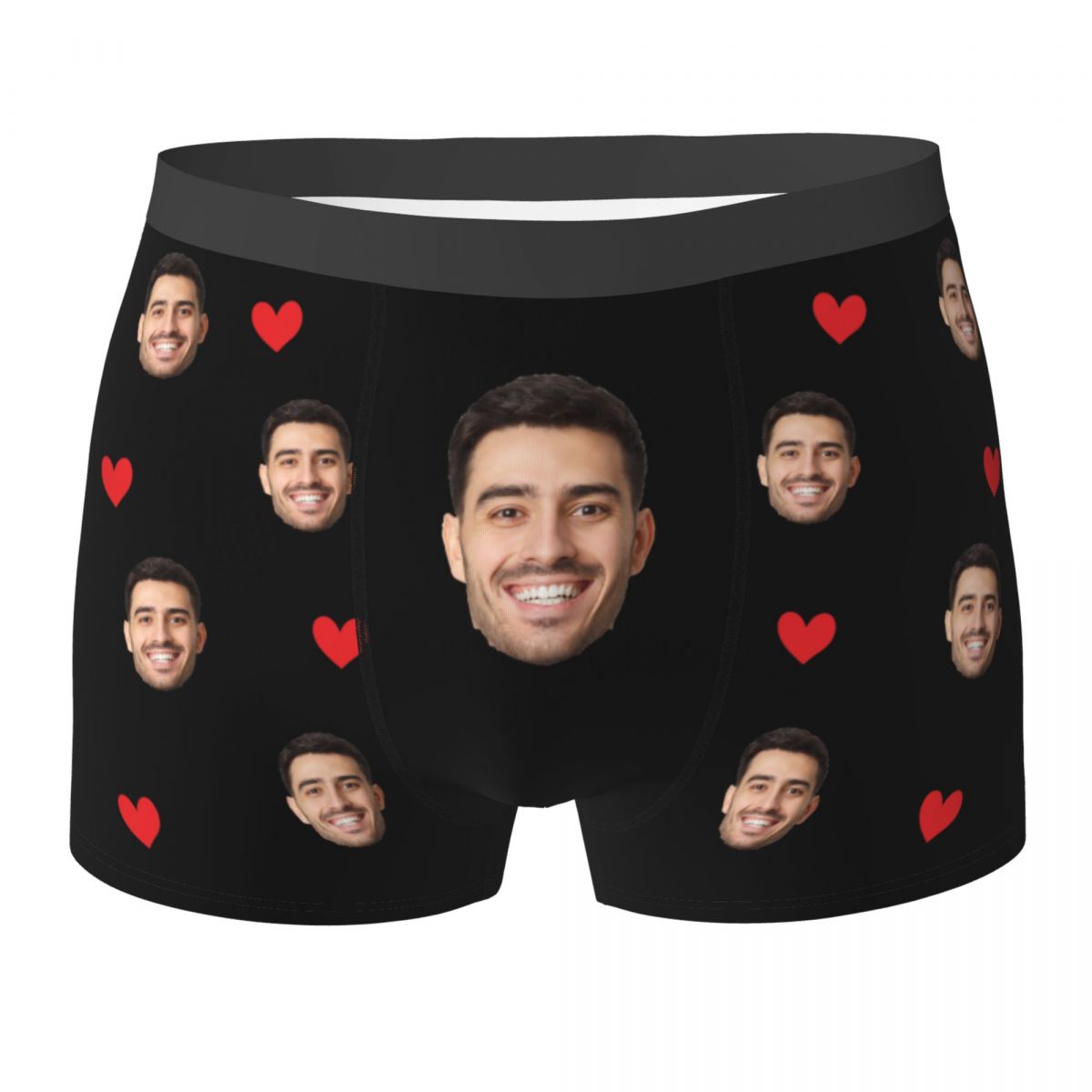 Regalo para hombre Boxers con cara personalizada Regalo del día de San Valentín Foto personalizada Diseño de ropa interior Calzoncillos tipo bóxer de cumpleaños para novio y marido