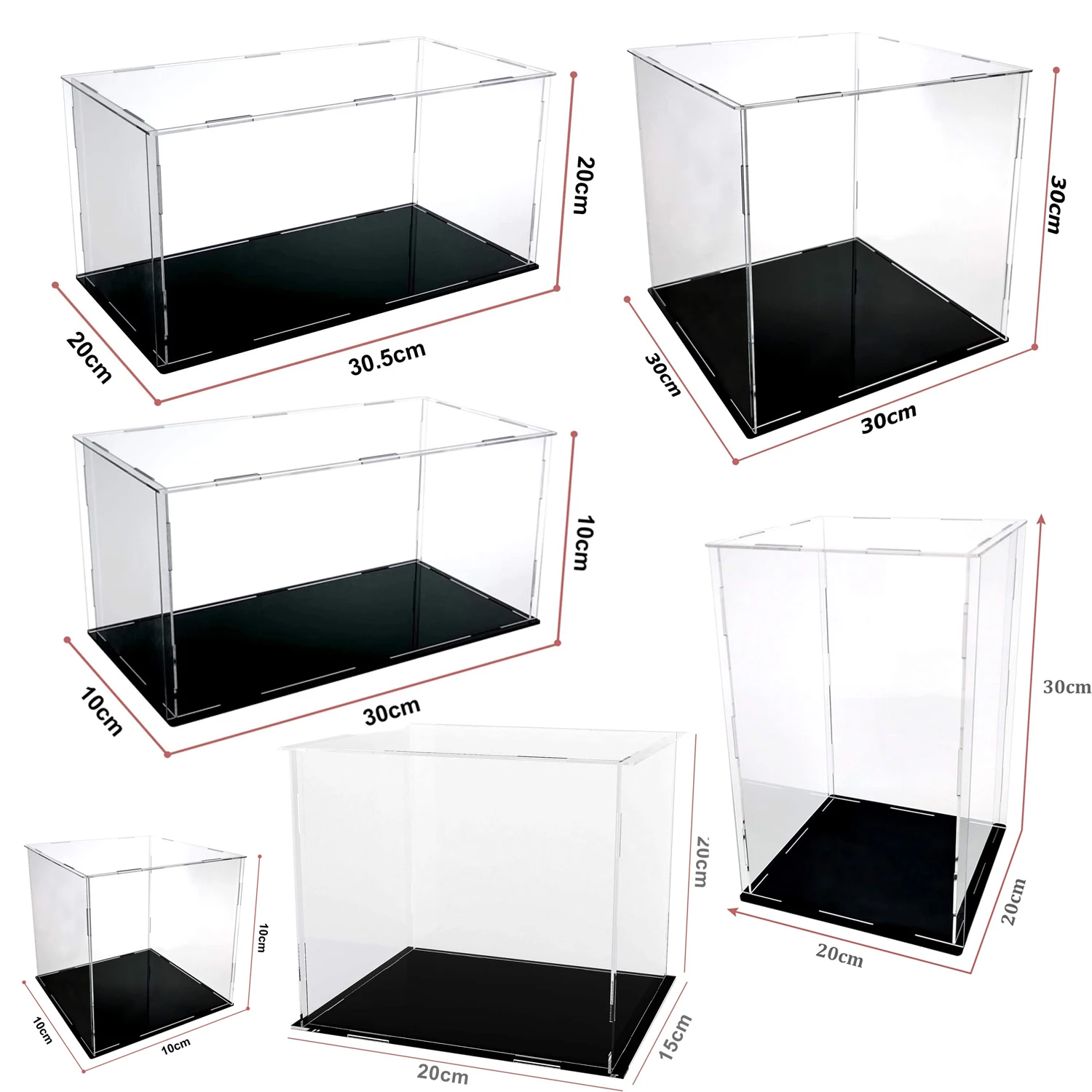 Chất Liệu Acrylic Màn Hình Ốp Lưng Lật Số Để Bàn Hộp Người Tổ Chức Đứng Chống Bụi Bảo Vệ Tủ Trưng Bày Cho Nhân Vật Hành Động/Đồ Chơi/Bộ Sưu Tập