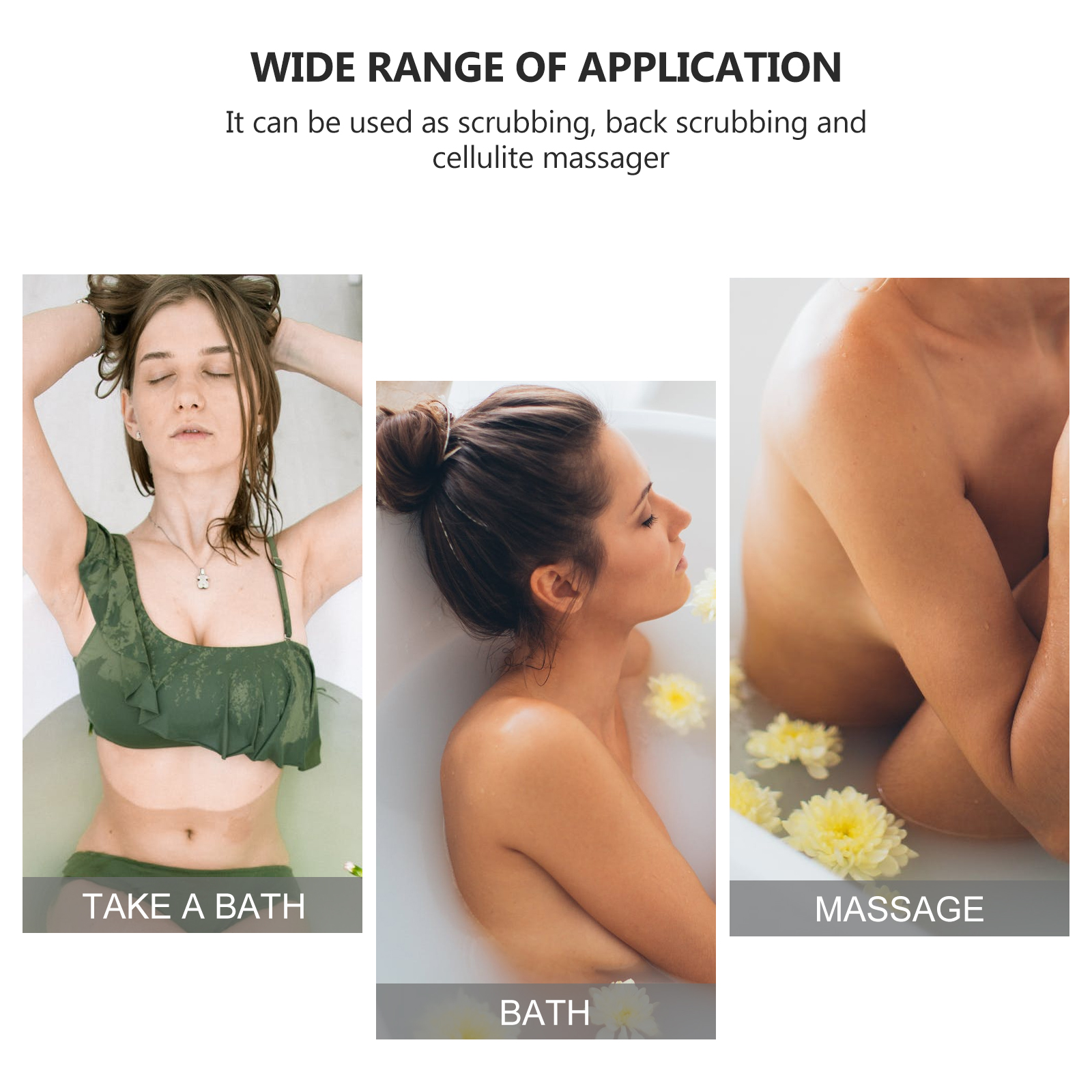 Silicone Long Handle Bath Brush Body Shower Scrubber Back Multifunction Massage Cleaning Scrubbers