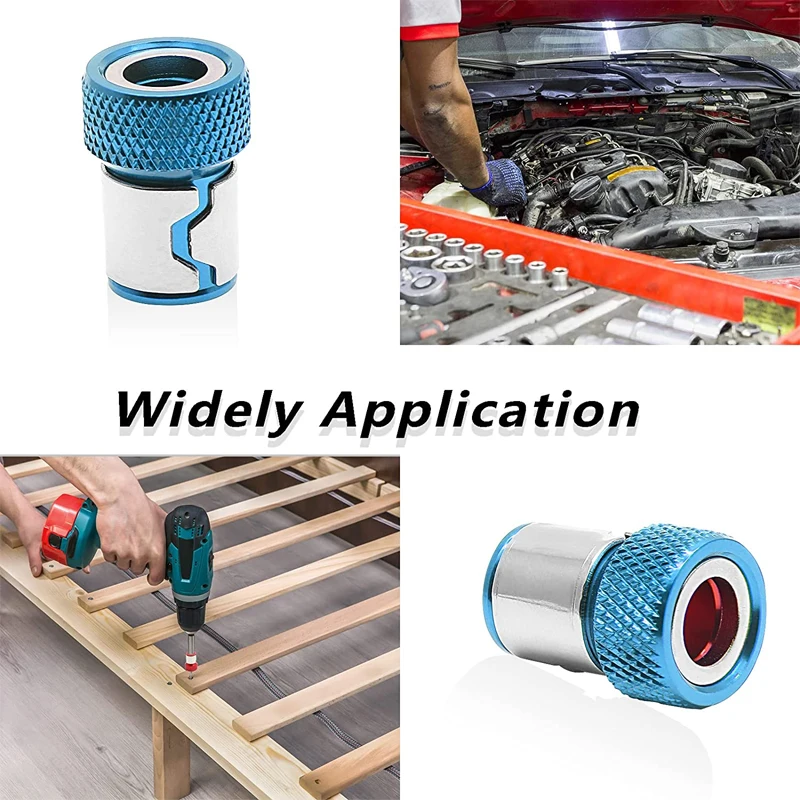 ユニバーサル磁気リング合金ドライバービット、防食、強力なマグネタイザードリルビット、磁気工具、6.35mm