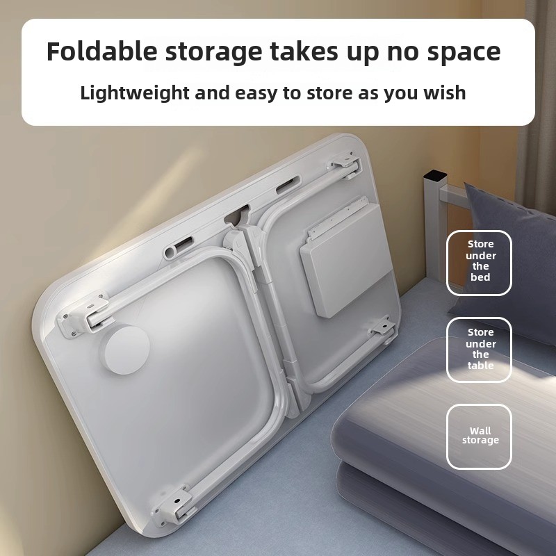 Multifunctional foldable bed table dormitory cartoon study computer desk for homecasual lazy desk