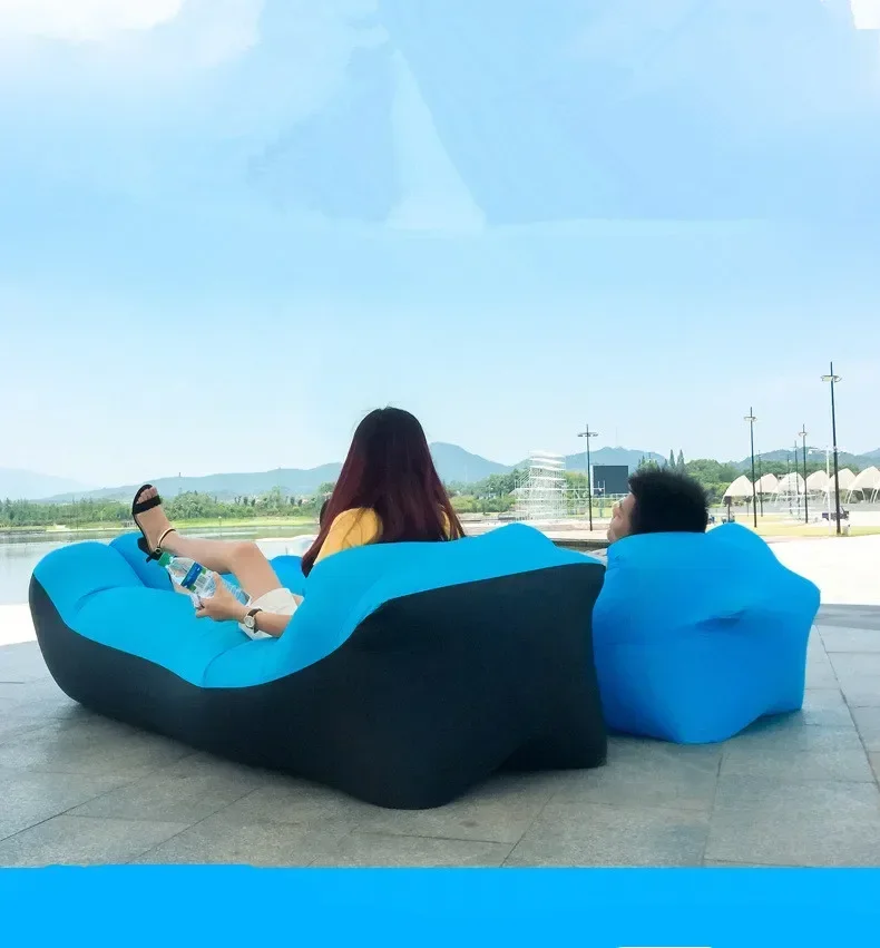 OTAUTAU-sofá inflable para exteriores, portátil, Picnic, Camping, playa, Festival, colchón inflable, sofá inflable