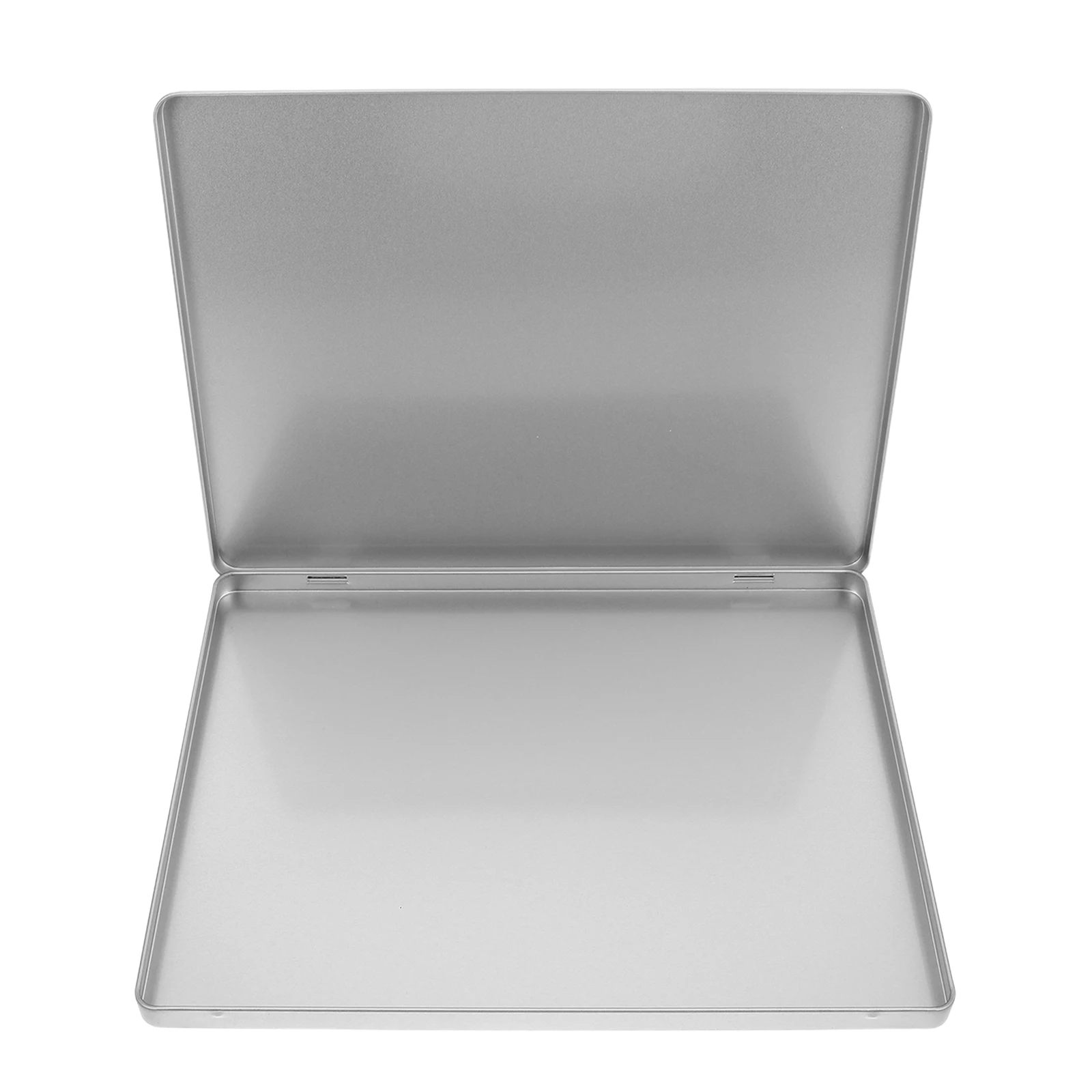 Large Iron File Storage Box Sturdy Document Organizer For A4 Papers Photos Receipts Portable Metal Document Box With Lid