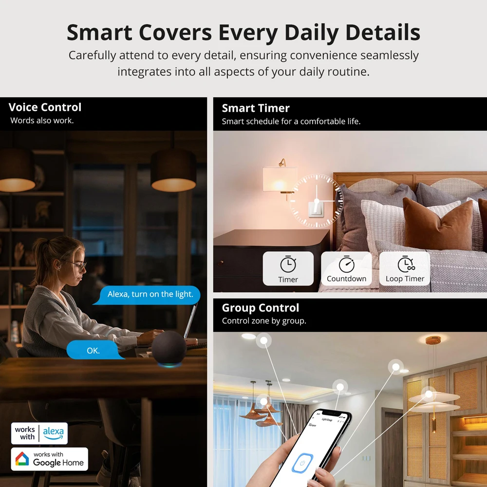 SONOFF ZBMINIR2 Extreme Zigbee interruptor inteligente relé de separación interruptor externo Control remoto a través de soporte eWeLink ZBBridge-U Gateway