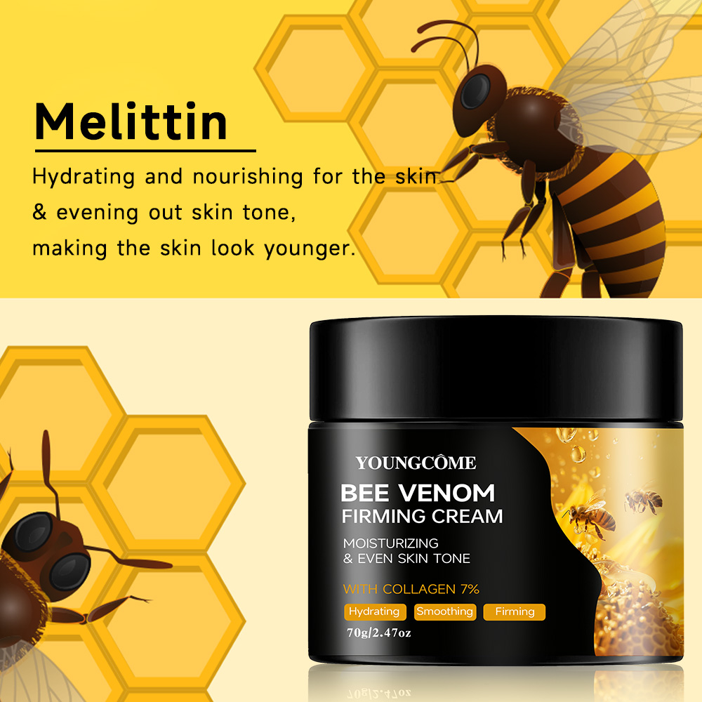 Premium Bee Venom Cream for Face & Neck - Collagen Boost, Skin Tightening, Natural Moisturizer for Sensitive Skin, Non-Greasy