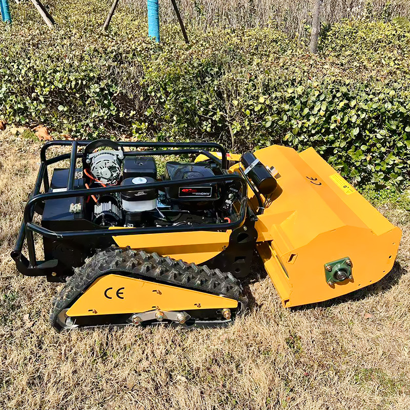 Aangepaste CE EPA dieselmotor all-terrain gras snijmachine landbouw rubberen rupsen afstandsbediening robot grasmaaier