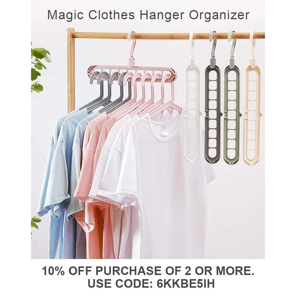 3 Magic Tiết Kiệm Không Gian Móc Treo Quần Áo Thông Minh Tủ Quần Áo Người Tổ Chức Cao Cấp Tủ Quần Áo Quần Áo Theo Tầng Móc Áo Sơ Mi Quần Áo