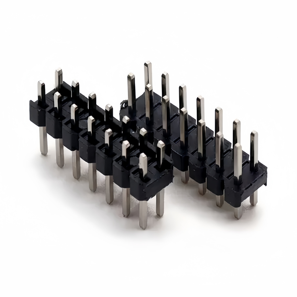 2.54mm Double Row Male 2~40P Breakaway PCB Board Pin Header Connector Strip Pinheader 2 * 2/3/4/6/8/10/12/15/20/40P For Arduino