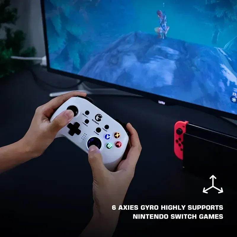 GameSir T4 Pro 2.4G Wireless Mobile Controller Bluetooth Gamepad with 6-axis Gyro for Nintendo Switch Android iPhone PC Joystick