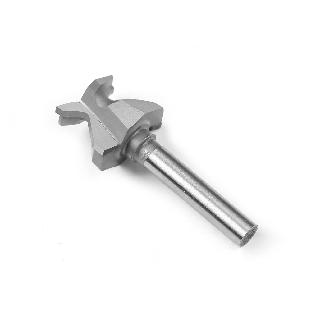 Broca enrutadora para carpintería con vástago R10 de 1/4 ", vástago de 6mm, broca enrutadora de lengüeta y ranura, broca en V con punta de carburo