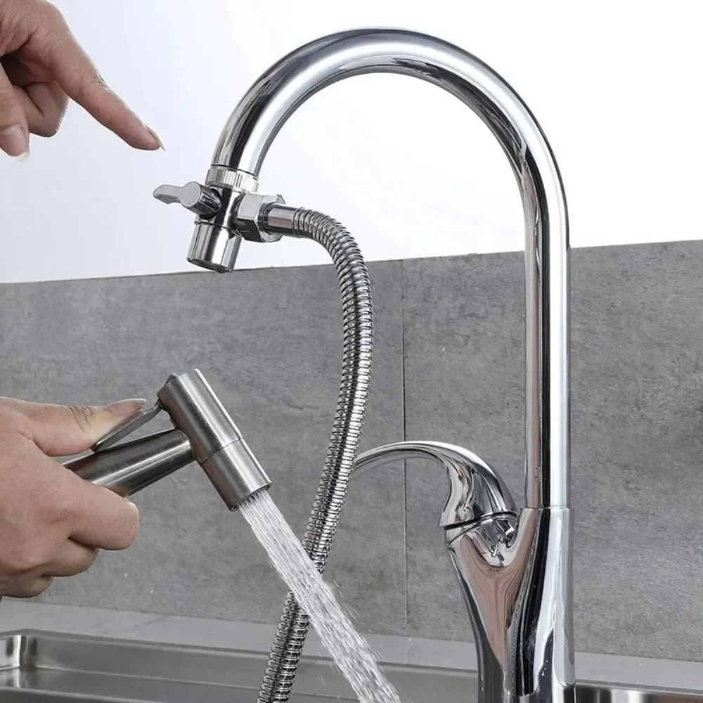 Adapter przełącznika kranu stop cynkowy/plastikowy rozdzielacz zlewu kuchennego zawór przełączający złącze spryskiwacza wody akcesoria łazienkowe