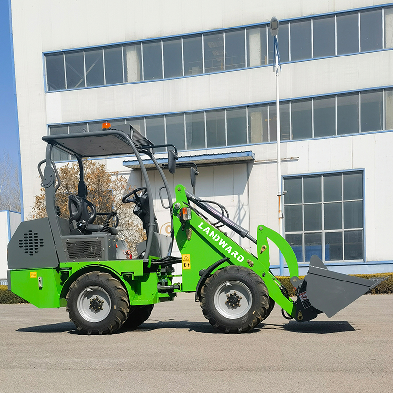 Carregador frontal de roda elétrica multifuncional de alta qualidade mini carregadeira de rodas elétrica CE com bateria personalizada