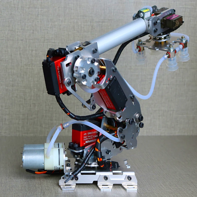 7 Dof Manipulator Robot Arm With Large Suction Air Pump For Arduino Robot Mindustrial Robotic Model UNO Prohrammable Robot Arm