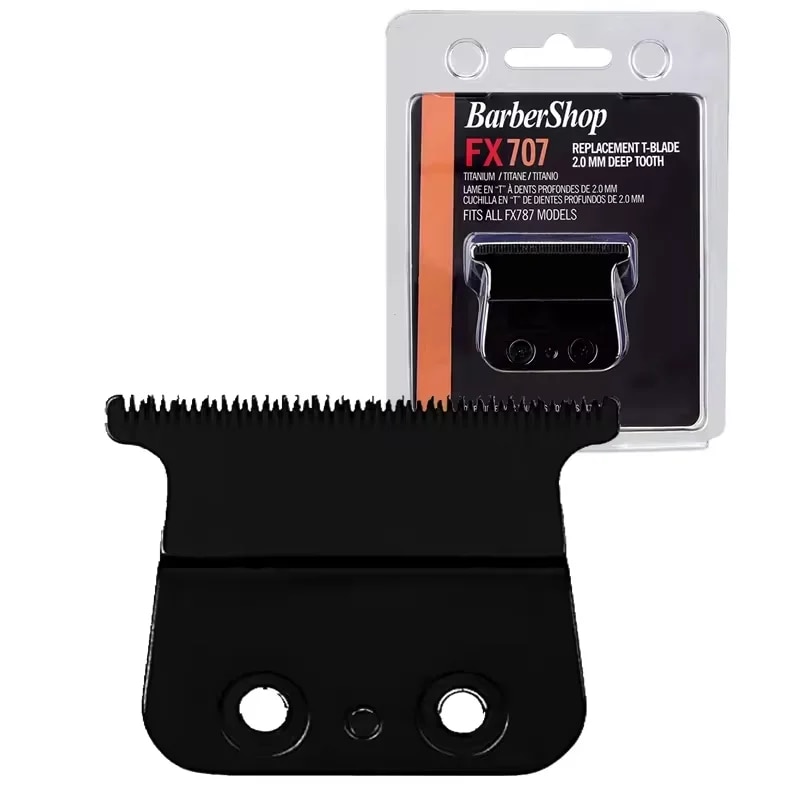 Cuchilla de repuesto para barbería profesional, hoja en T de Metel dorado, FX707, FX787, FX726, FX787Z