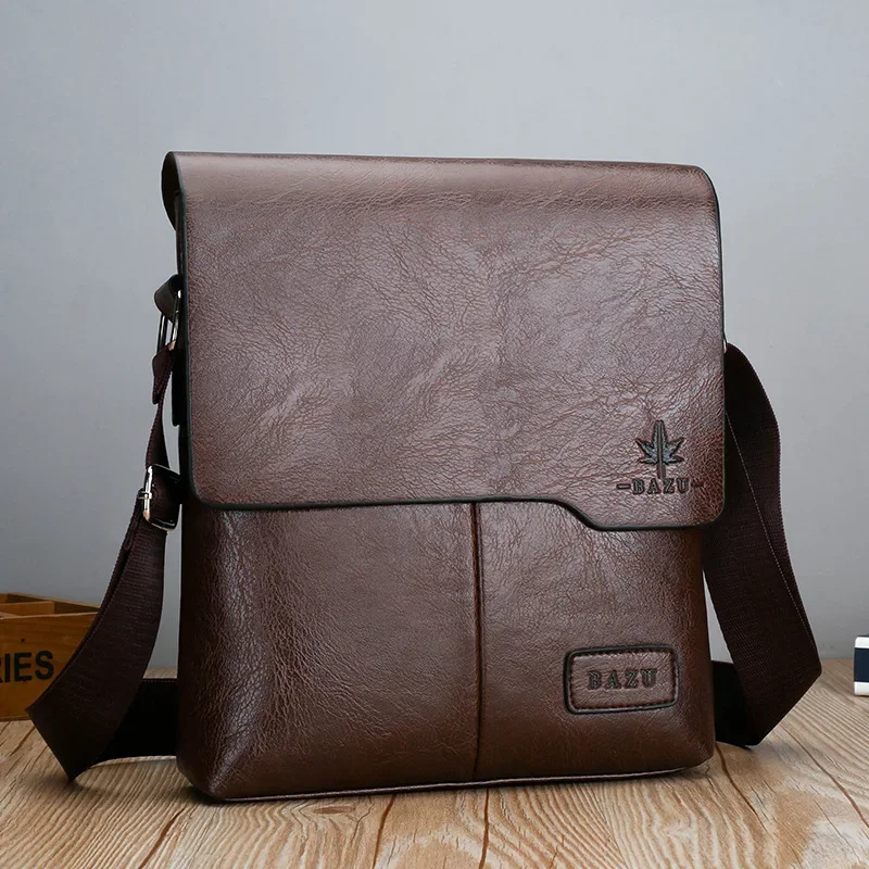 Luksusowa marka Vintage Messenger Torby Mężczyźni Skórzana torba na ramię Męska torba na ramię Brązowa czarna torba biznesowa Crossbody dla mężczyzn