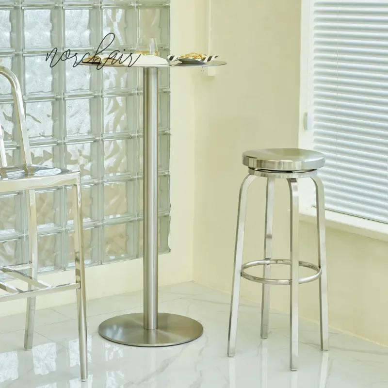 Kitchen Bar Chair, Modern Industrial Wind Iron Art Stool, Nordic Web Celebrity Simple Bar Chair, Counter Seating