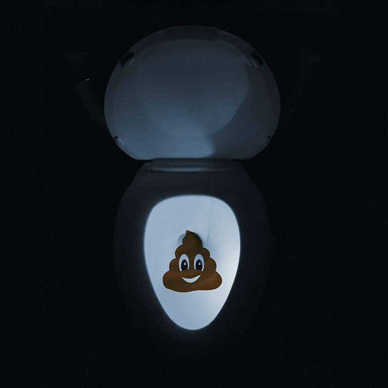 Toilet Projection Lamp Creative Motion Sensor Toilet LED Night Lamp Backlight Toilet Bowl Seat Sensor Lighting Lamp